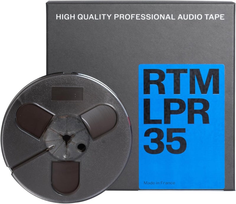 RTM Industries RTM Long Play Recording LPR 35 ¼ inch - Reel to Reel Magnetic Tape for Audio Recording - 885 ft Trident Plastic Reel - 5 inch Diameter - Image 1